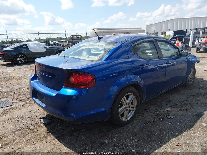 Vin: 1c3cdzcb4cn148666, lot: 46082864, dodge avenger sxt 20124
