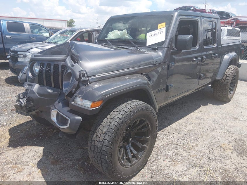 Vin: 1c6hjtag8pl519472, lot: 46082879, jeep gladiator sport s 4x4 20232
