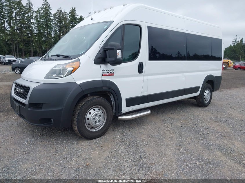 2021 Ram Promaster 2500 Window Van High Roof 159 Wb VIN: 3C6LRVPGXME513800 Lot: 45584536