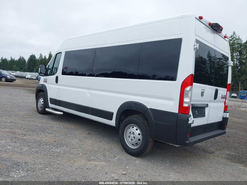 2021 Ram Promaster 2500 Window Van High Roof 159 Wb VIN: 3C6LRVPGXME513800 Lot: 45584536