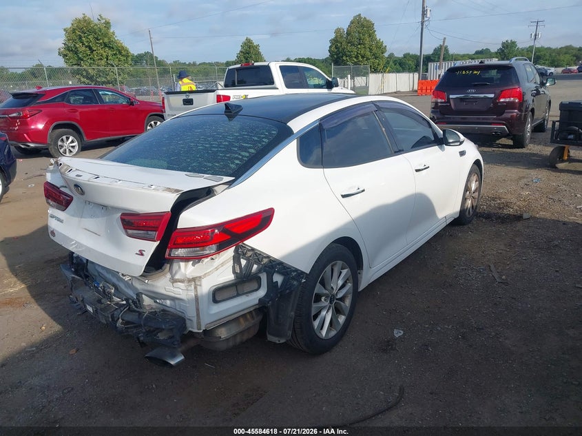 Vin: 5xxgt4l30jg237039, lot: 46082971, kia optima s 20184