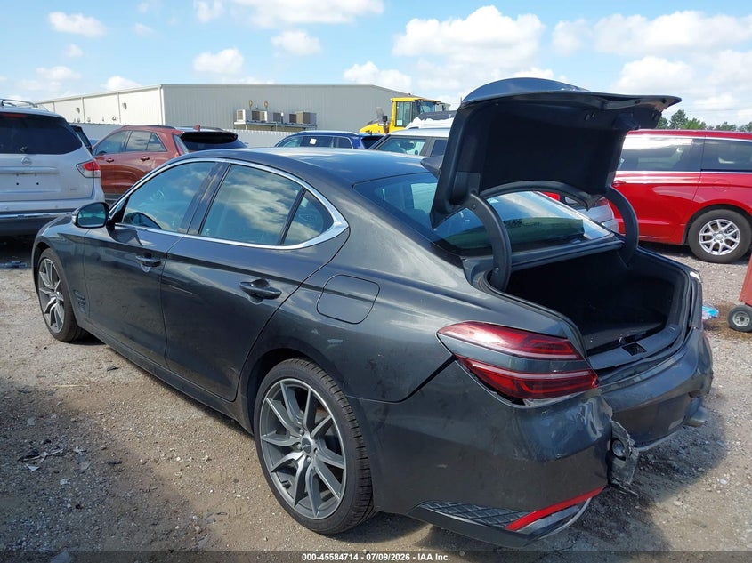 Vin: kmtg34ta9pu131174, lot: 46083067, genesis g70 2.0t awd 20233
