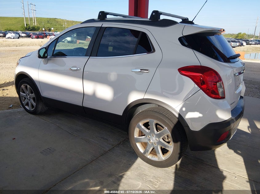 Vin: kl4cjgsb9gb725218, lot: 46083097, buick encore leather 20163