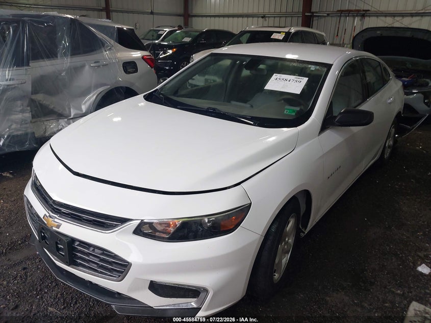 2016 Chevrolet Malibu, Rear, IAAI, VIN 1G1ZC5ST2GF267272 — photo 2