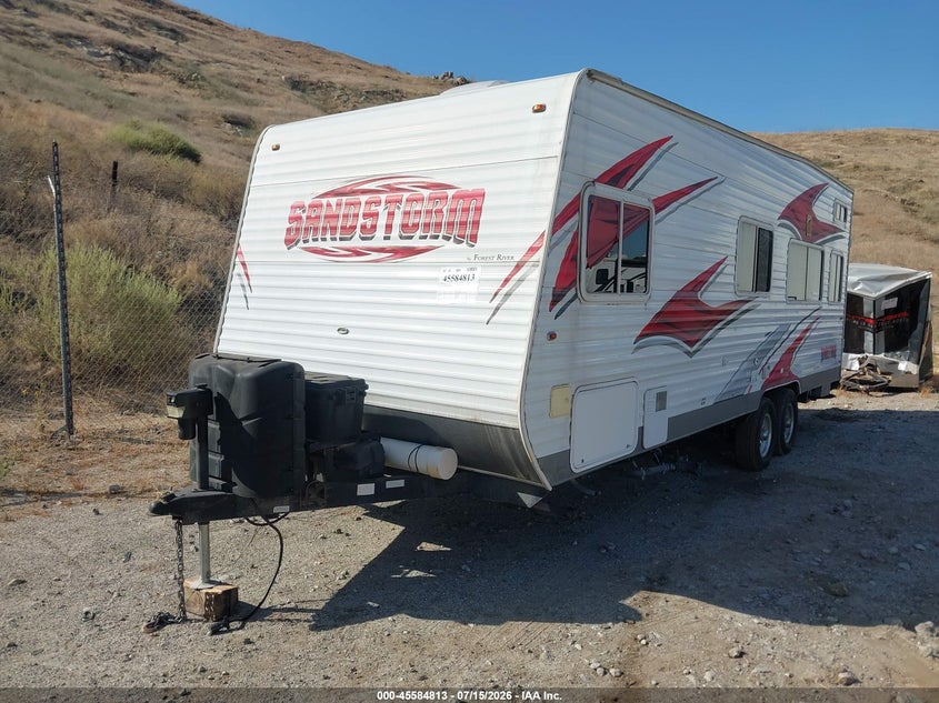 Vin: 4x4tscy26cc006106, lot: 46083166, forest river sandstorm 20122
