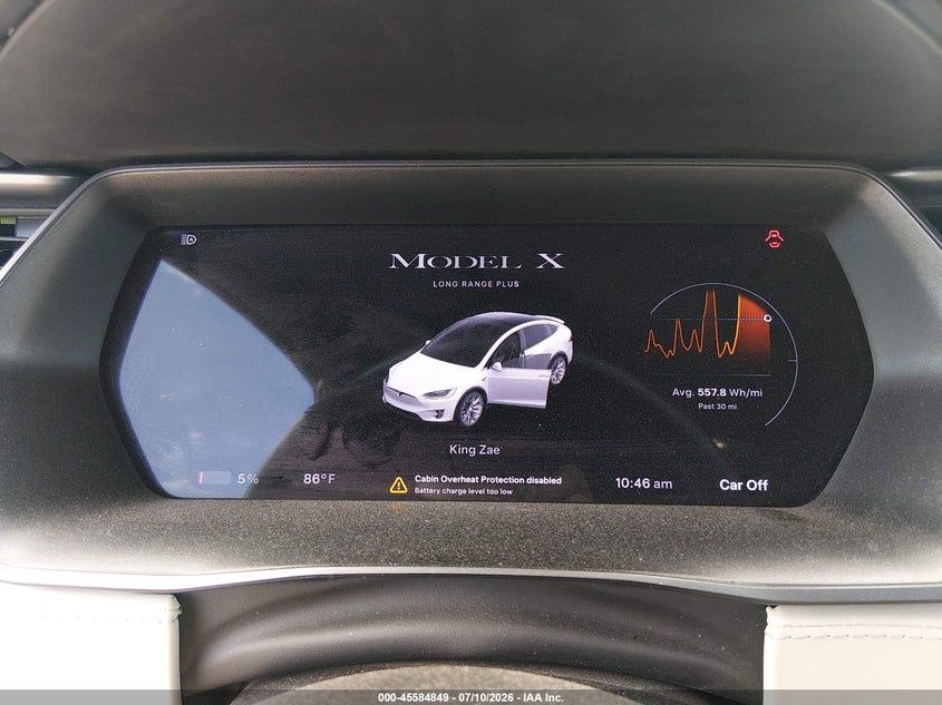 2020 Tesla Model X Long Range Dual Motor All-Wheel Drive/Long Range Plus Dual Motor All-Wheel Drive VIN: 5YJXCAE22LF262324 Lot: 45584849