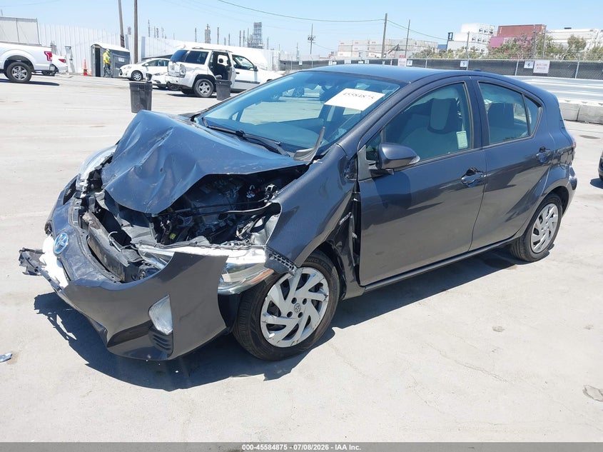 2016 Toyota Prius C One, Front End, IAAI, VIN JTDKDTB30G1129172 — photo 2