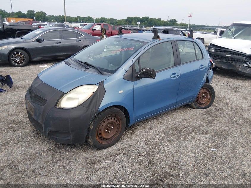 2009 Toyota Yaris, Left Rear, IAAI, VIN JTDKT903195255089 — photo 2