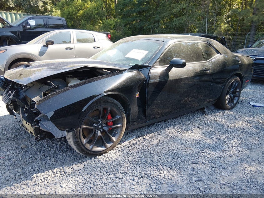 Vin: 2c3cdzfj0nh261013, lot: 46083431, dodge challenger r/t scat pack 20222