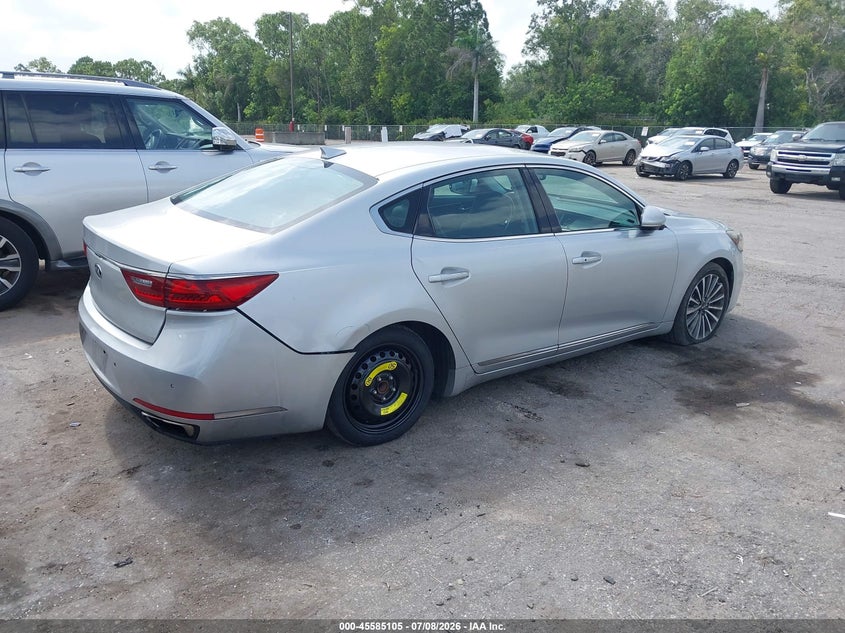 Vin: knalc4j13h5062572, lot: 46083458, kia cadenza premium 20174
