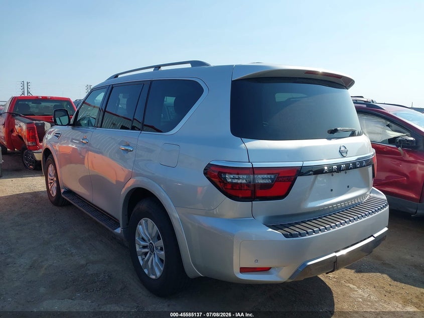 Vin: jn8ay2ac2p9180710, lot: 46083490, nissan armada sv 2wd 20233