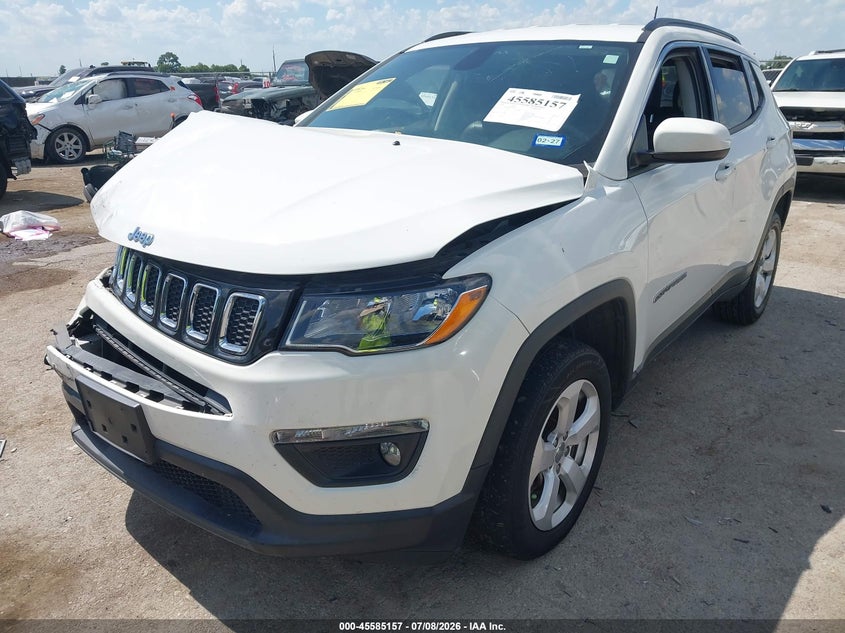 2018 Jeep Compass, Удар спереди, IAAI, VIN 3C4NJDBBXJT284573 — фото 2
