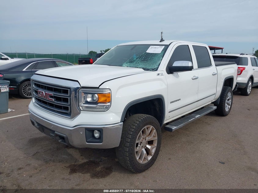 2014 GMC Sierra, Front End, IAAI, VIN 3GTU2VEC7EG187011 — photo 2