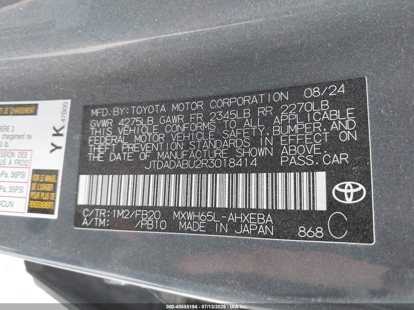 TOYOTA PRIUS - zdjęcie 9