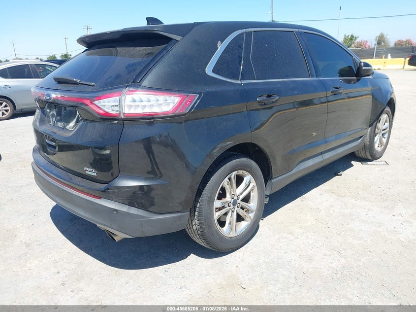 Vin: 2fmpk3j96fbb45649, lot: 46083558, ford edge sel 20154