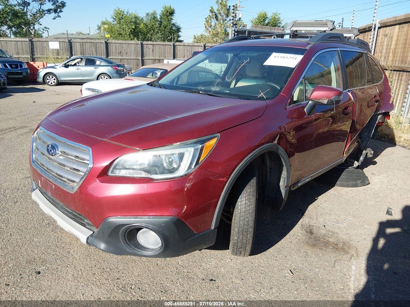 Vin: 4s4bselc7f3262221, lot: 46083644, subaru outback 3.6r limited 20152