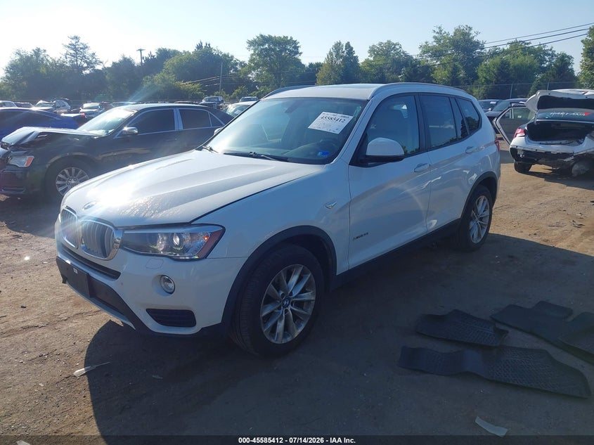 Vin: 5uxwx9c35h0t21946, lot: 46083765, bmw x3 xdrive28i 20172