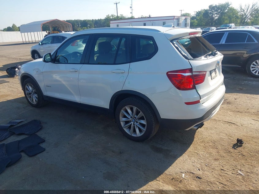 Vin: 5uxwx9c35h0t21946, lot: 46083765, bmw x3 xdrive28i 20173