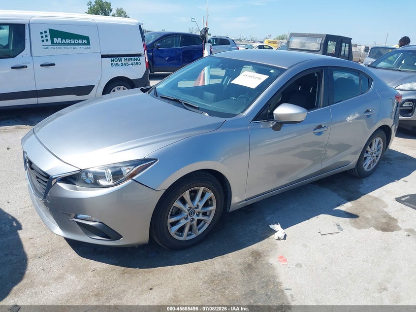 Vin: jm1bm1u73g1303384, lot: 46083849, mazda mazda3 i sport 20162