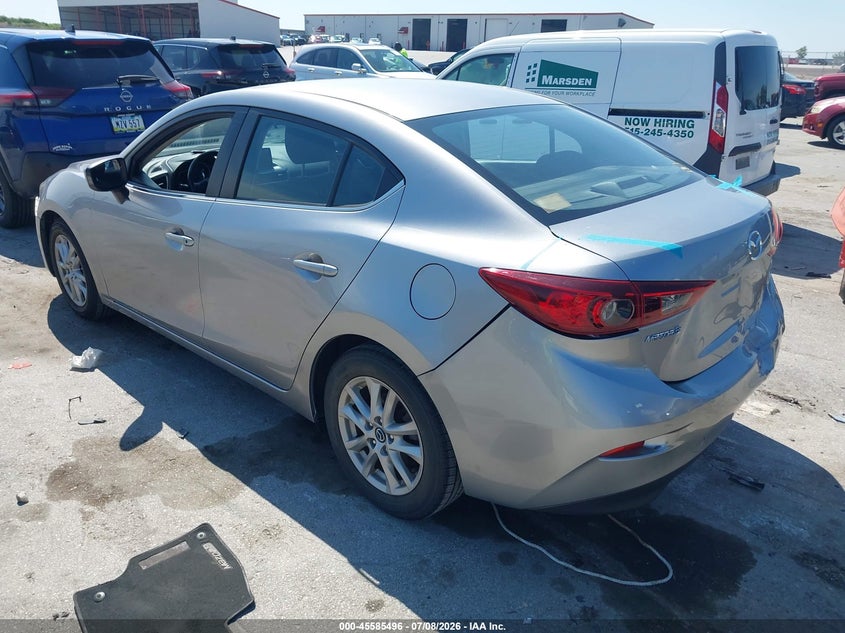 Vin: jm1bm1u73g1303384, lot: 46083849, mazda mazda3 i sport 20163