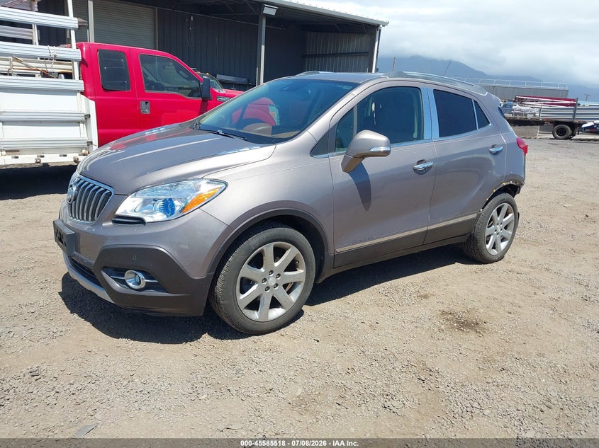 Vin: kl4cjdsb8eb715890, lot: 46083871, buick encore premium 20142