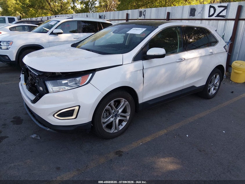 Vin: 2fmpk4k94jbc50719, lot: 46083888, ford edge titanium 20182