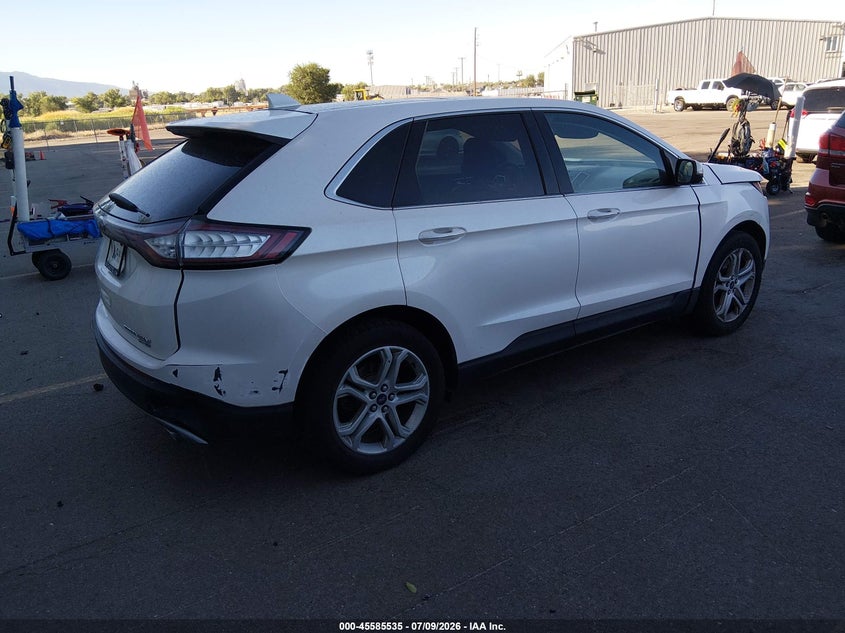 Vin: 2fmpk4k94jbc50719, lot: 46083888, ford edge titanium 20184