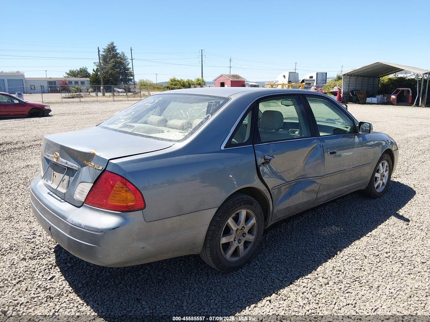 2000 TOYOTA AVALON SEDAN 3.0L V-6 DOHC, VVT, 210HP