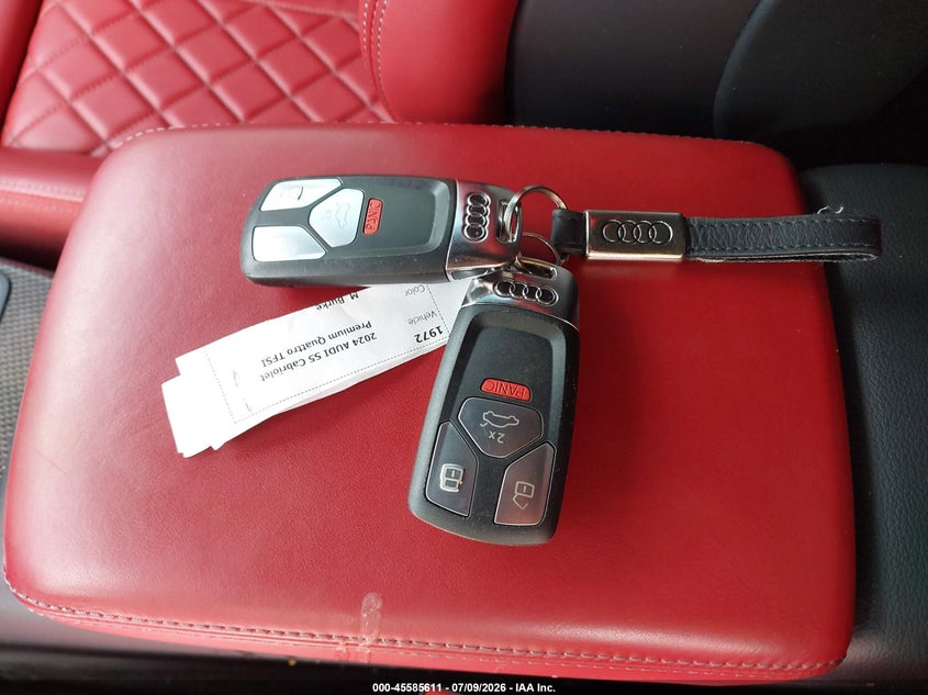 2024 Audi S5 Cabriolet Premium Tfsi Quattro Tiptronic VIN: WAU24GF53RN008874 Lot: 45585611