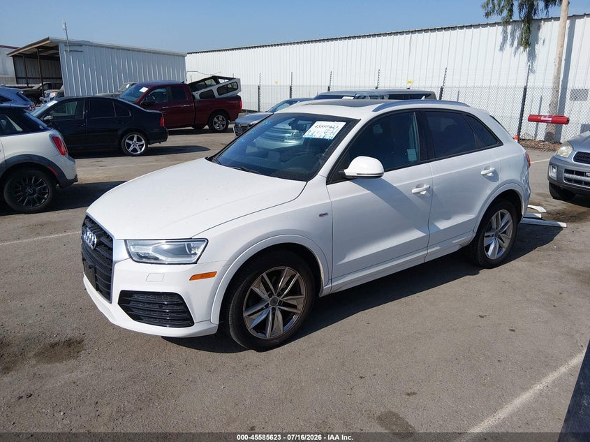 Vin: wa1bccfs4jr024044, lot: 46083975, audi q3 2.0t premium/2.0t sport premium 20182