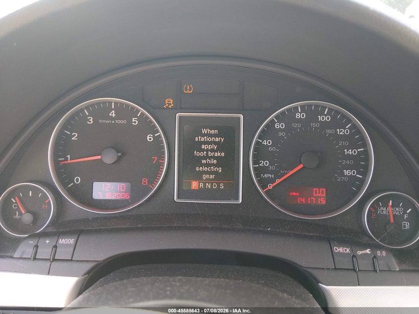 2008 Audi A4 2.0T/2.0T Special Edition VIN: WAUDF78E78A100687 Lot: 45585643
