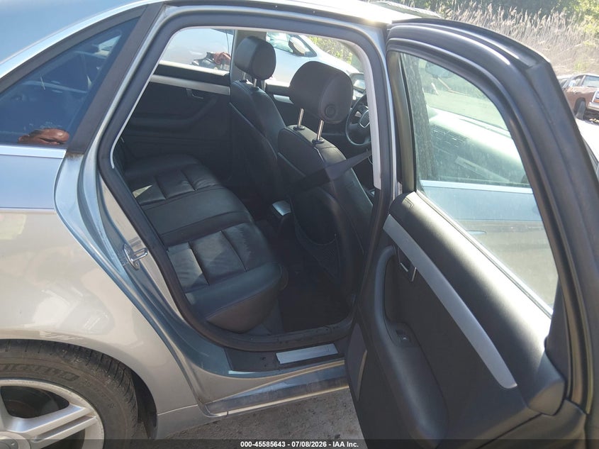 2008 Audi A4 2.0T/2.0T Special Edition VIN: WAUDF78E78A100687 Lot: 45585643