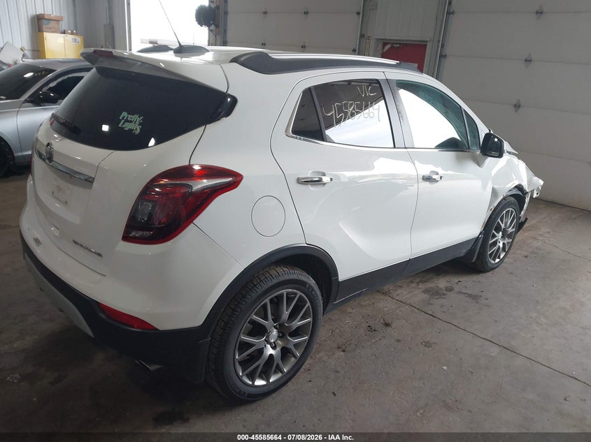 Vin: kl4cj1sb7kb762998, lot: 46084017, buick encore fwd sport touring 20194