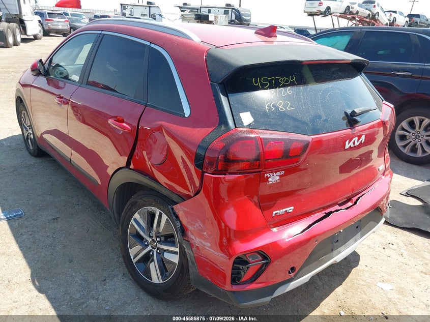 Vin: kndcb3lc3n5541536, lot: 46084228, kia niro lxs se 20223