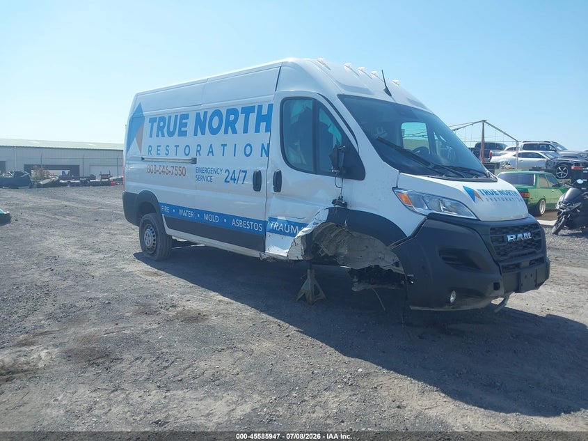 Vin: 3c6lrvdg7se563409, lot: 46084300, ram promaster 2500 tradesman high roof 159 wb w/pass seat 2025 img_1
