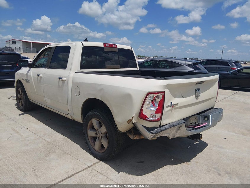 Vin: 1c6rr6lt3gs242373, lot: 46084334, ram 1500 slt 20163