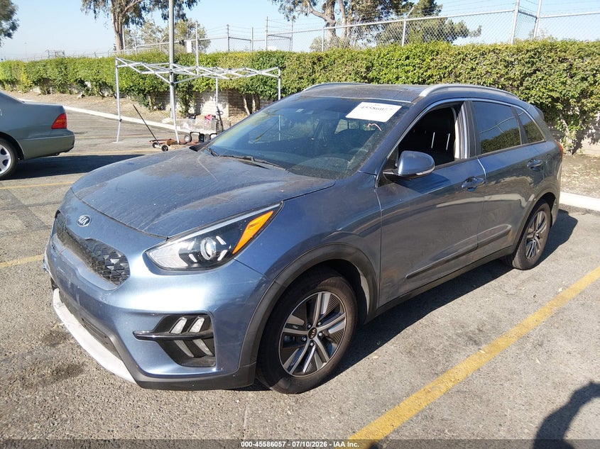 Vin: kndce3lc6l5444156, lot: 46084410, kia niro ex premium 20202