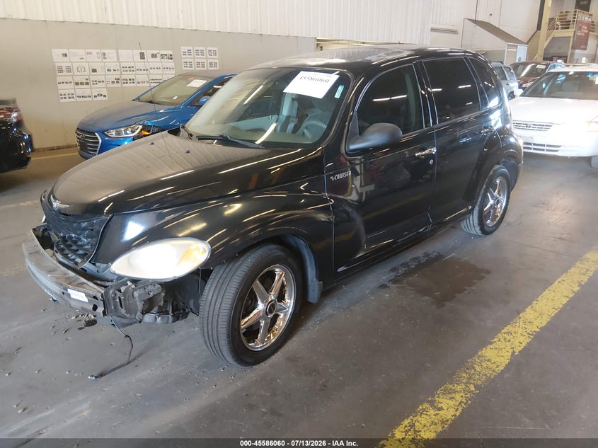 2001 Chrysler PT Cruiser, Front End, IAAI, VIN 3C4FY4BB51T586966 — photo 2