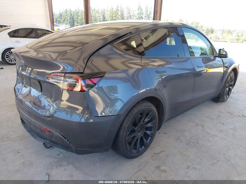 Vin: 5yjygaee5mf158611, lot: 46084489, tesla model y long range dual motor all-wheel drive 20214