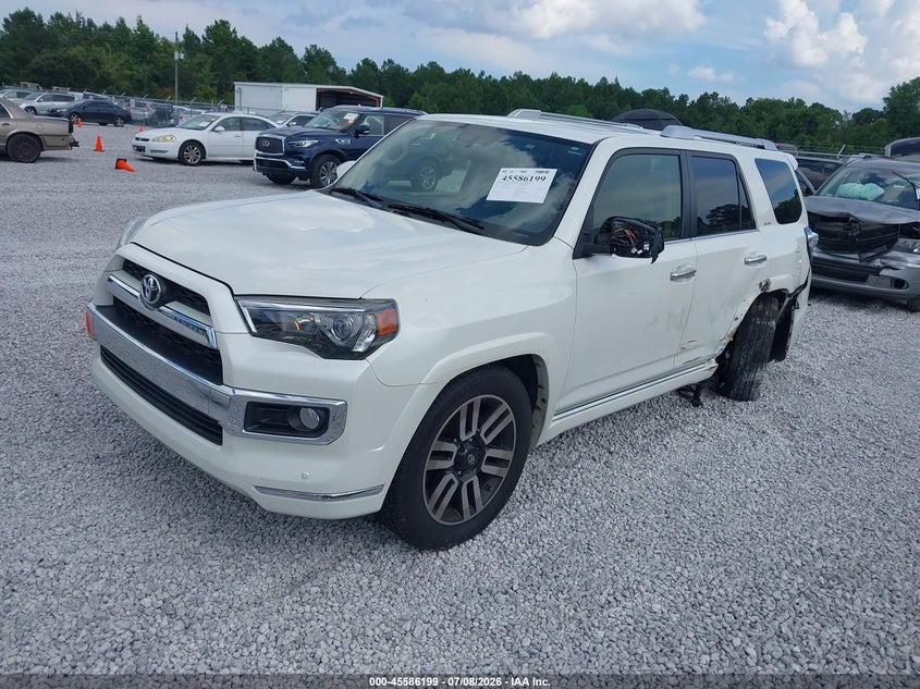 Vin: jtezu5jr4h5163234, lot: 46084552, toyota 4runner limited 20172