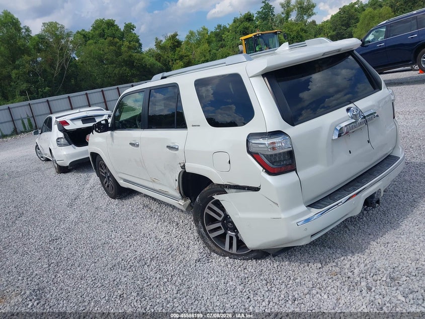 Vin: jtezu5jr4h5163234, lot: 46084552, toyota 4runner limited 20173