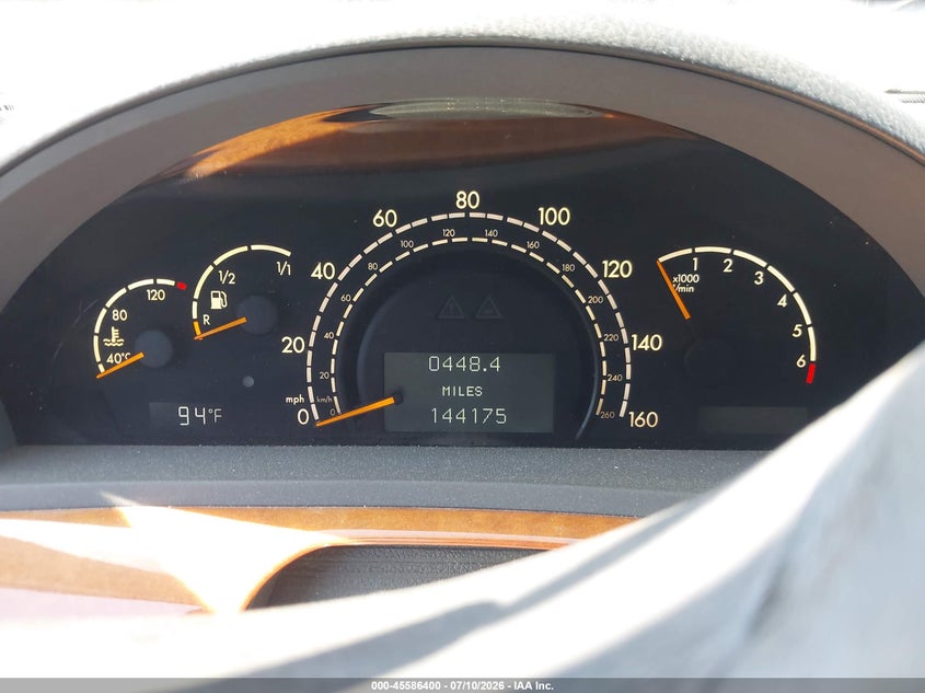 2003 Mercedes-Benz S 430 VIN: WDBNG70J33A318436 Lot: 45586400