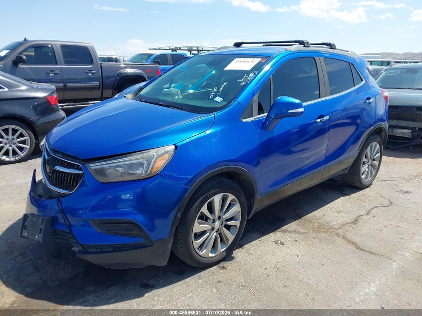 Vin: kl4cjasb7hb213505, lot: 46084984, buick encore preferred 20172