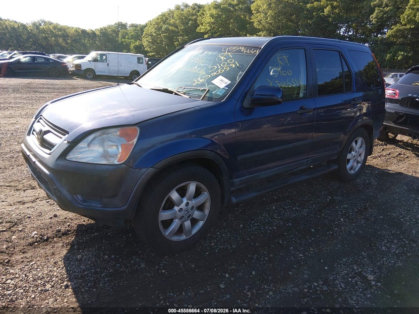 2002 Honda CR-V, Right Side, IAAI, VIN JHLRD78862C075434 — photo 2