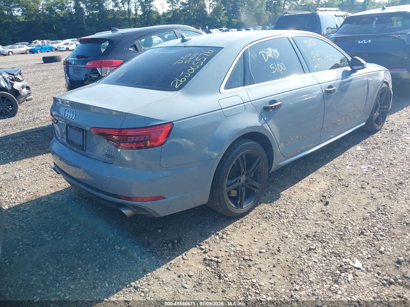 Vin: wauenaf46hn007201, lot: 46085024, audi a4 premium plus 20174
