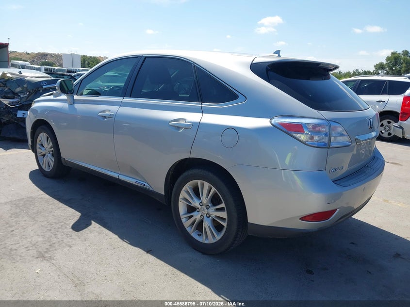 Vin: jtjzb1ba8a2000201, lot: 46085148, lexus rx 450h 20103