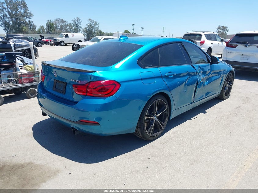 Vin: wba4j5c50jbm64878, lot: 46085152, bmw 440i gran coupe 20184