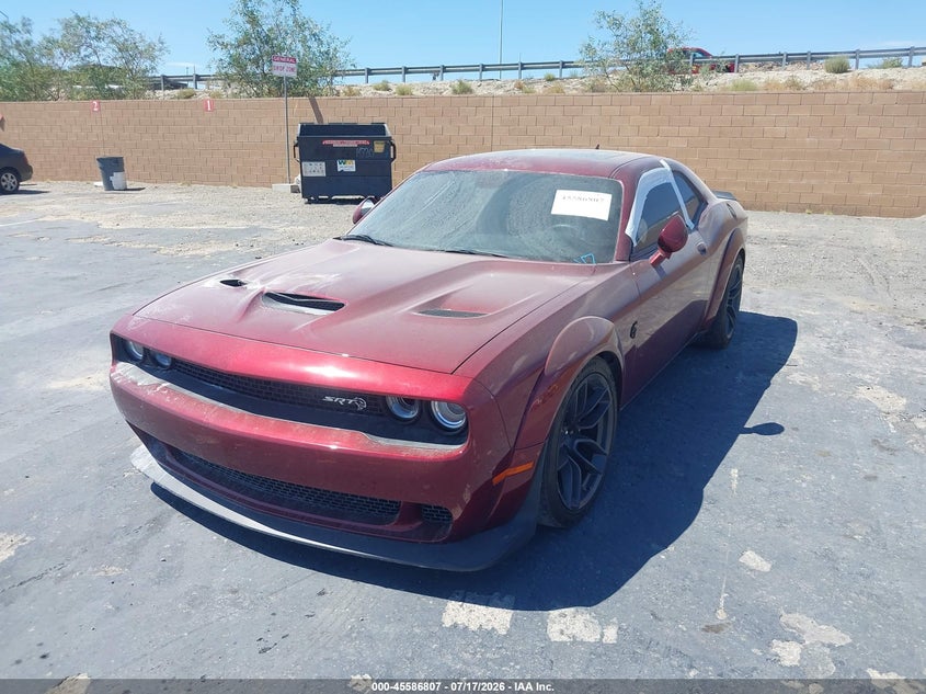 Vin: 2c3cdzc93jh218628, lot: 46085160, dodge challenger srt hellcat widebody 20182