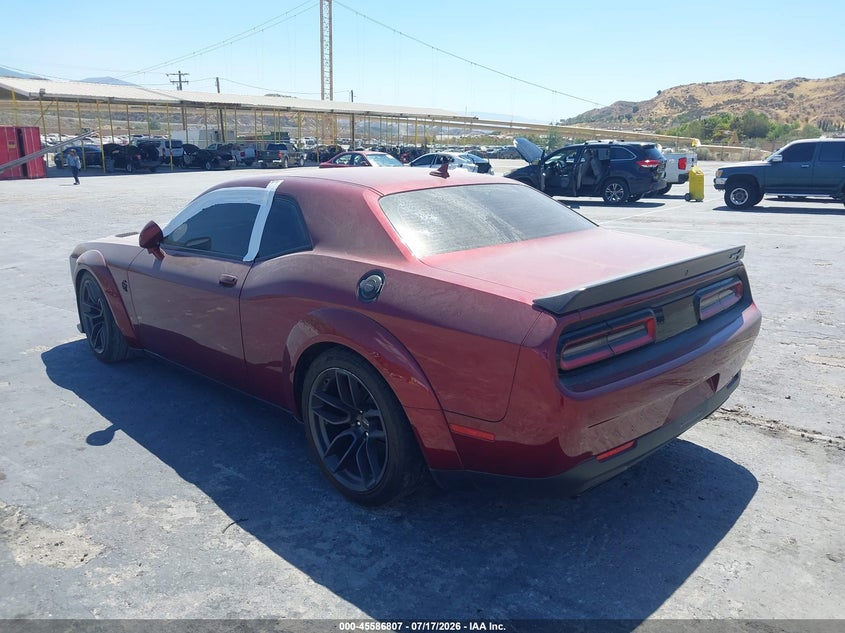 Vin: 2c3cdzc93jh218628, lot: 46085160, dodge challenger srt hellcat widebody 20183