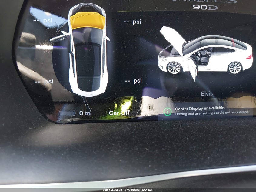2016 Tesla Model S 60D/70D/75D/85D/90D VIN: 5YJSA1E27GF162371 Lot: 45586830